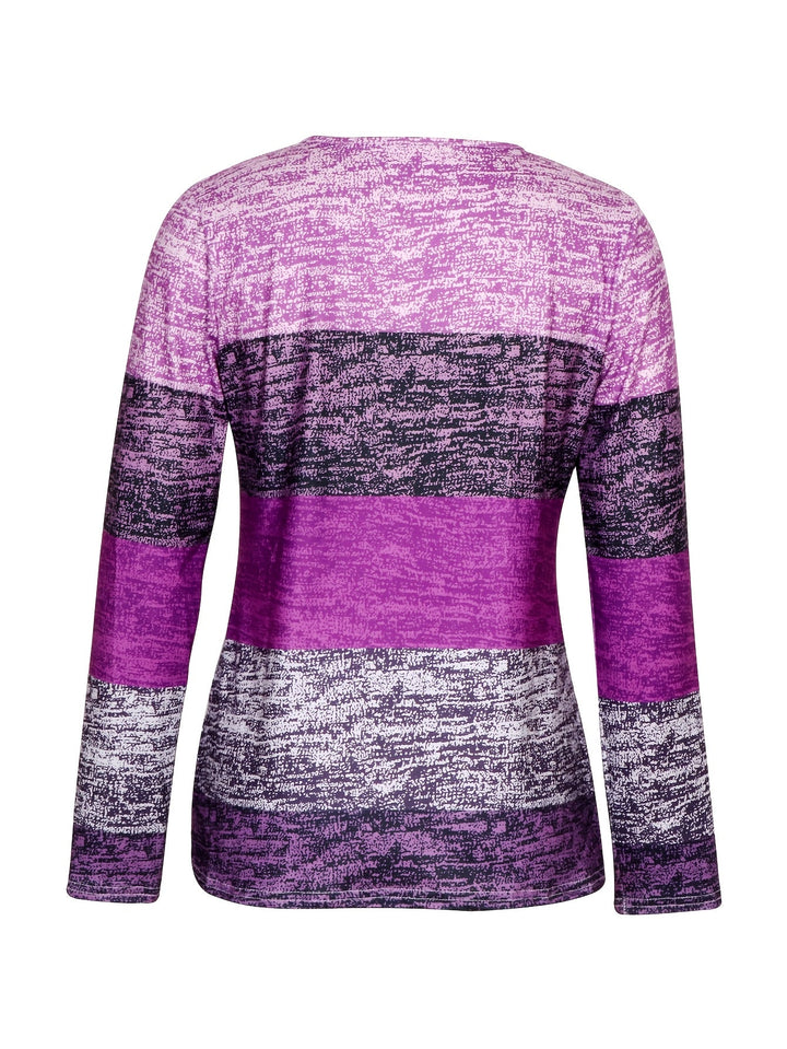 Ophelia | Farveblok Kvart-Zip Top