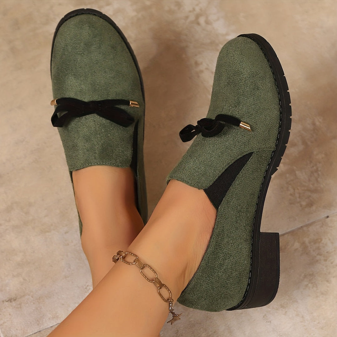 Nadia | Slips-on Loafers med Sløjfe