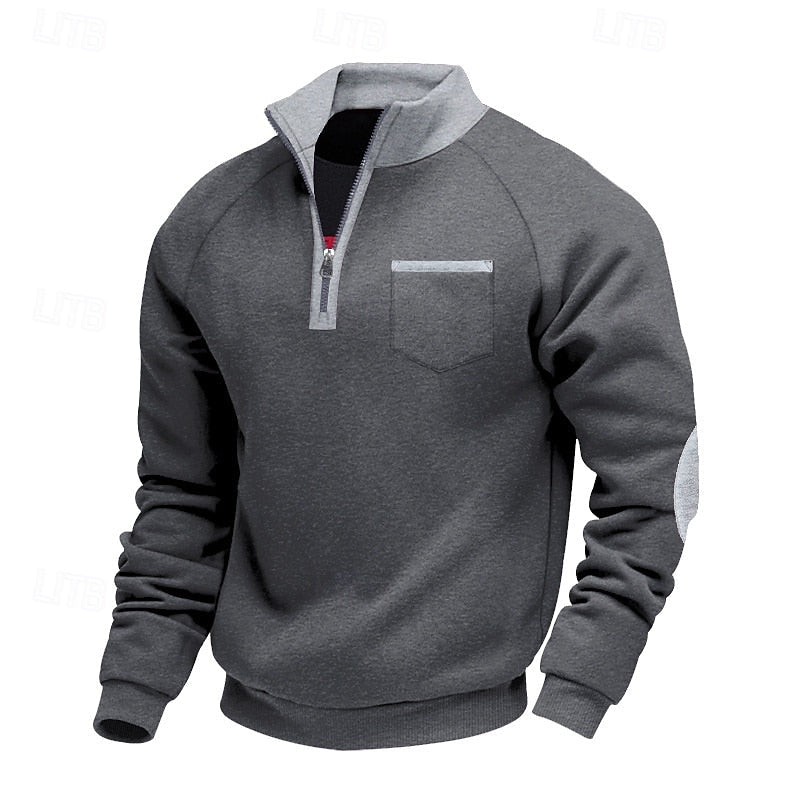 Keith | Quarter-Zip Farveblok Pullover