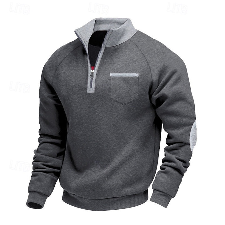 Keith | Quarter-Zip Farveblok Pullover