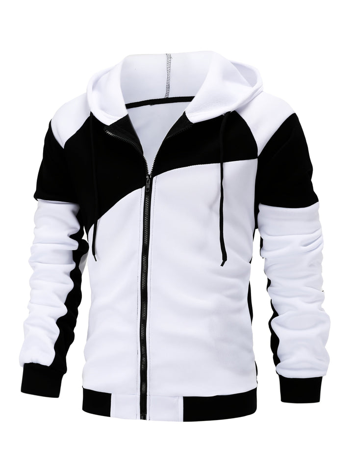 Bryce | Farveblok Zip-Up Hættejakke