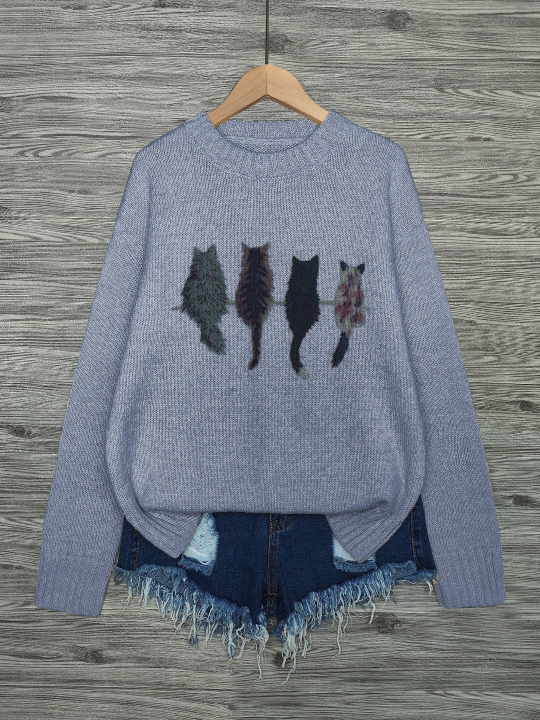 Tamara | Cozy Kat-Print Sweater