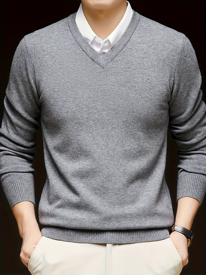 Hugh | Raffineret V-Hals Sweater