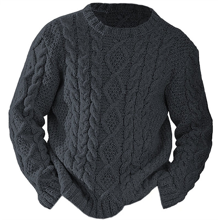 Ellis | Kabelstrikket Crew Neck Sweater