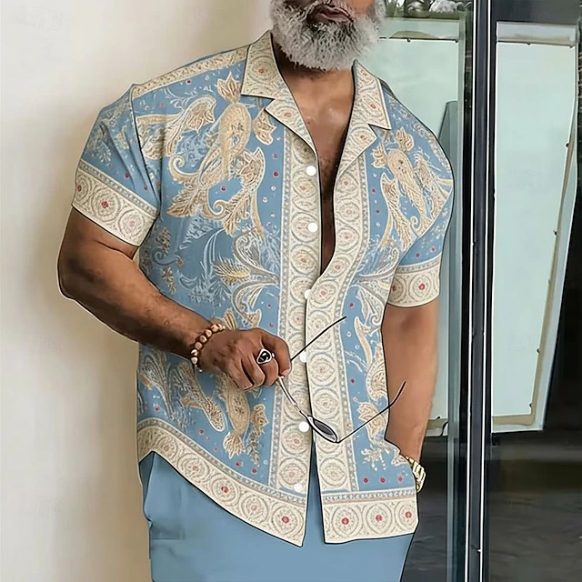 Maxwell | Paisley Print Camp Shirt