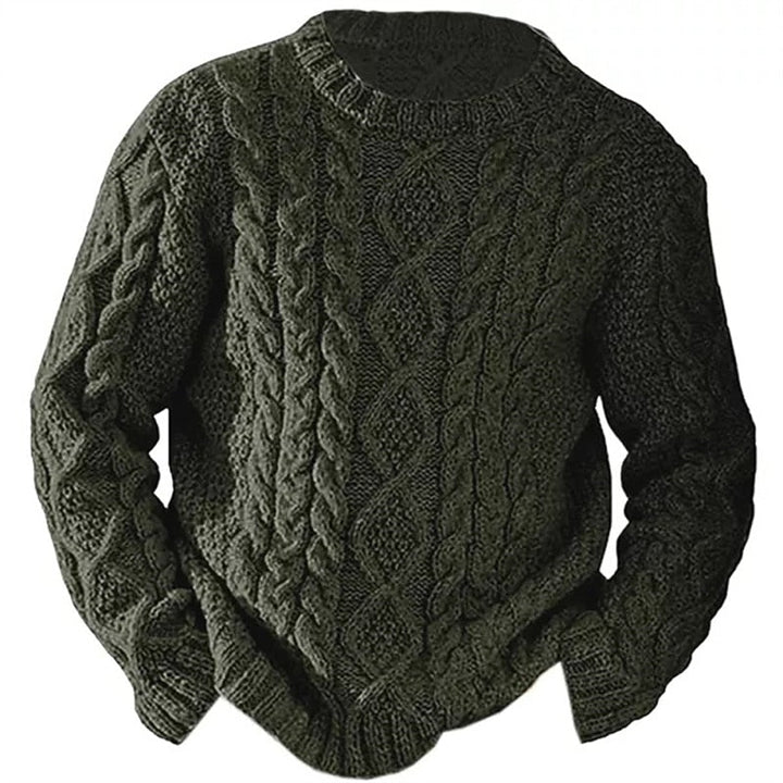 Ellis | Kabelstrikket Crew Neck Sweater