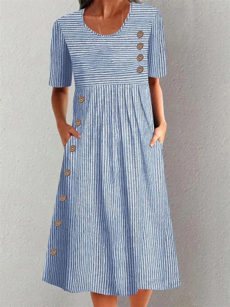 Lillian | Stribet Sommerkjole