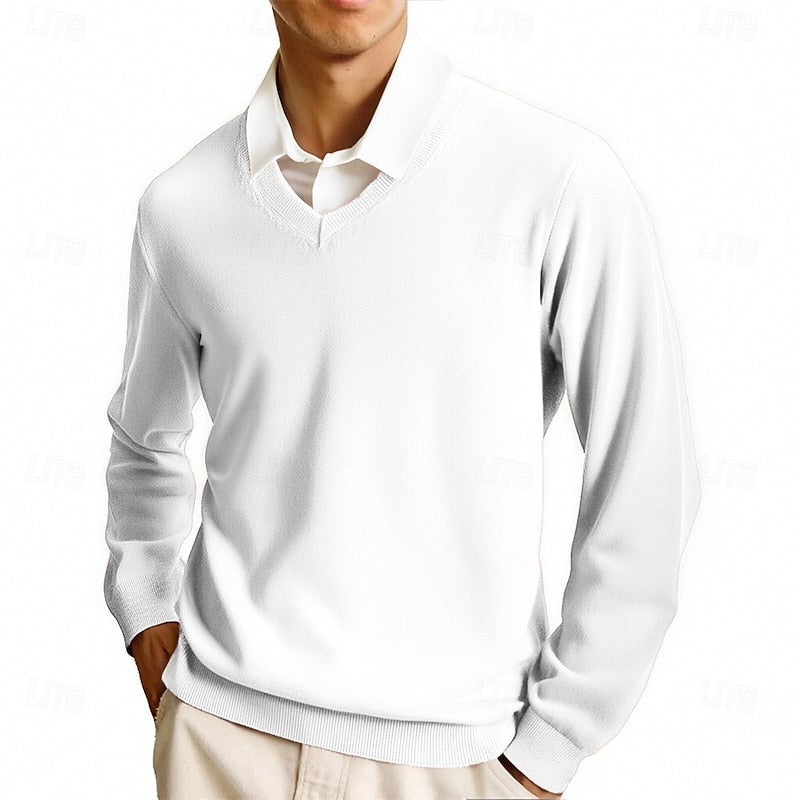 Clayton | Klassisk V-Hals Sweater