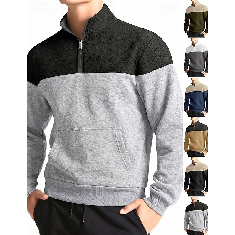 Braxton | Tekstureret Quarter-Zip Sweatshirt