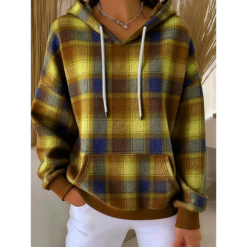 Sadie | Cozy Checked Hoodie