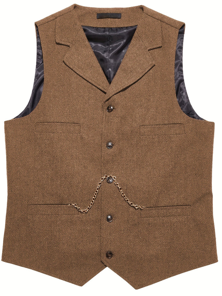 Byron | Raffineret Herringbone Vest