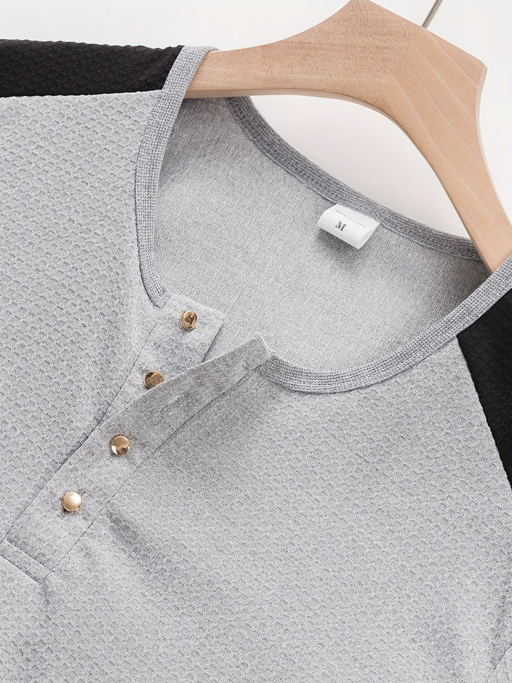 Curtis | Tekstureret Langærmet Henley