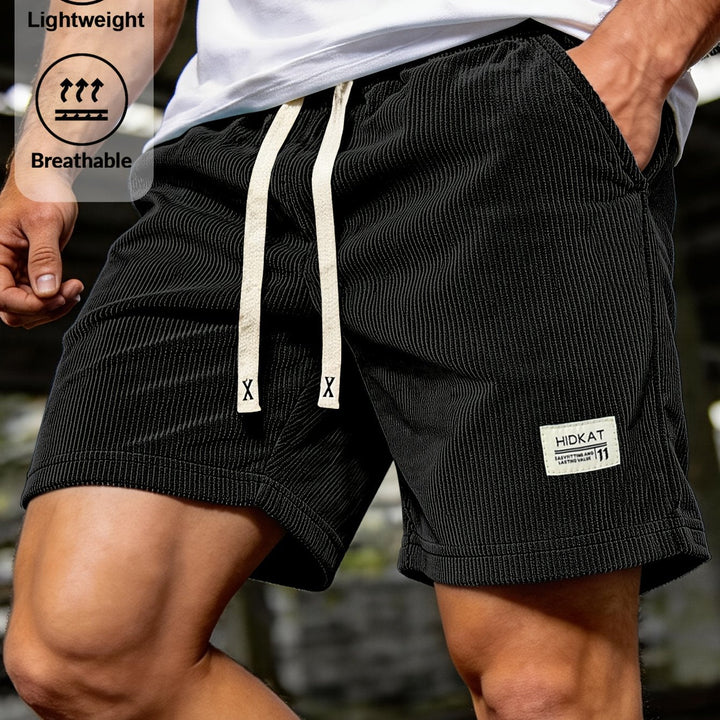 Preston | Afslappede Ribbet Snøre Shorts