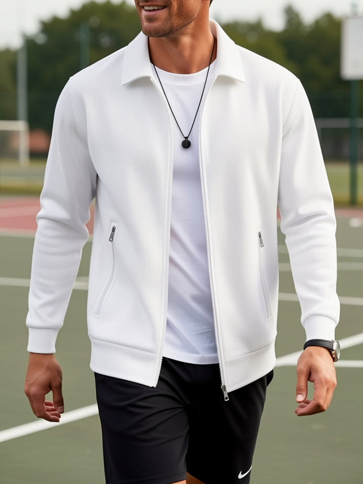 Cameron | Tekstureret Zip Jakke