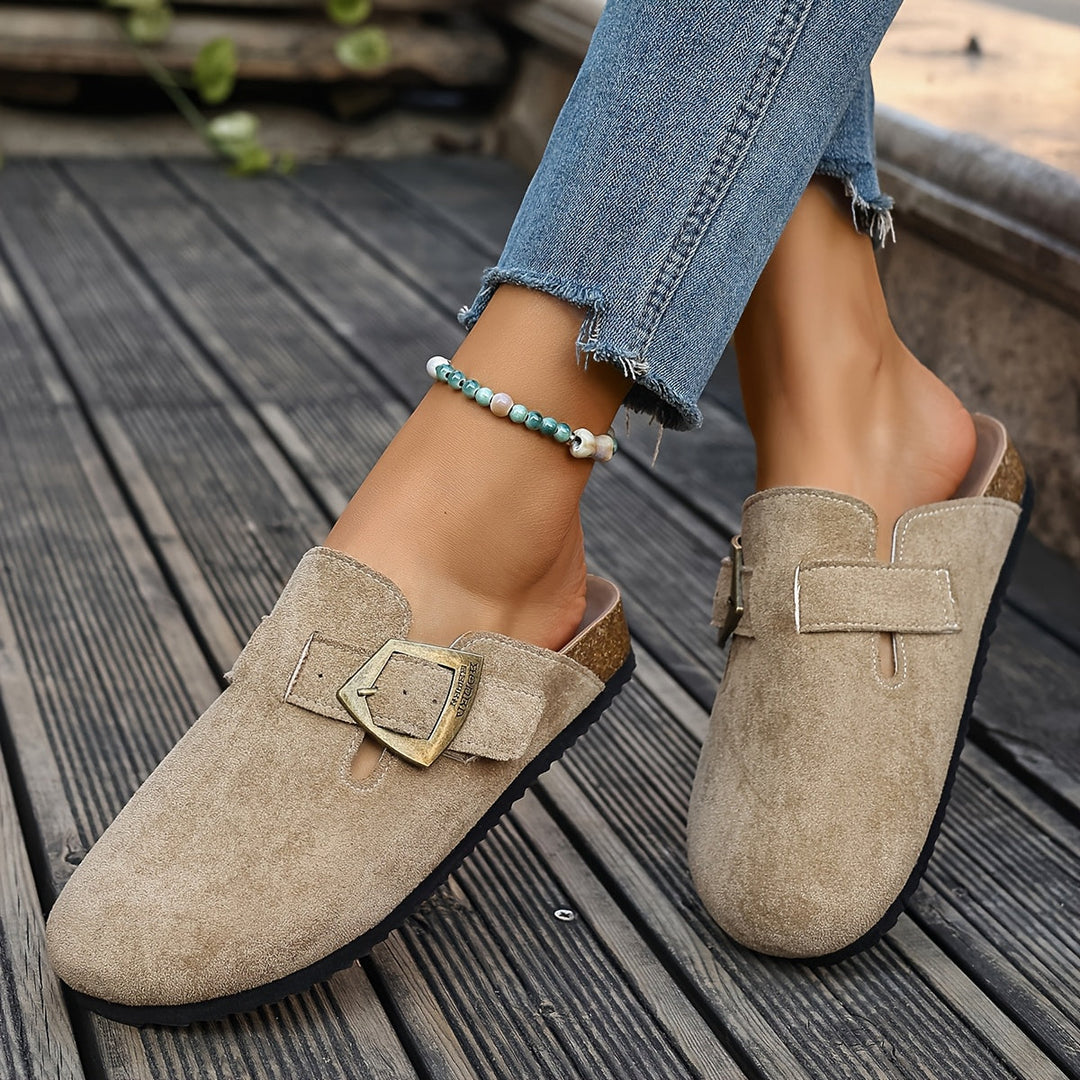 Winona | Slip-On Mules med Spænde Detalje
