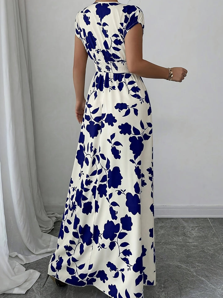 Delilah | Flydende Blomster Maxi Kjole
