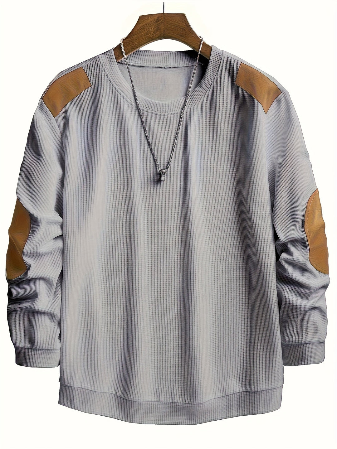 Aaron | Tekstureret Elbow-Patch Pullover