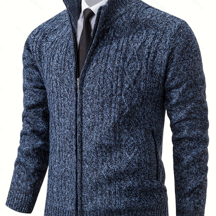 Walter | Tekstureret Full-Zip Cardigan