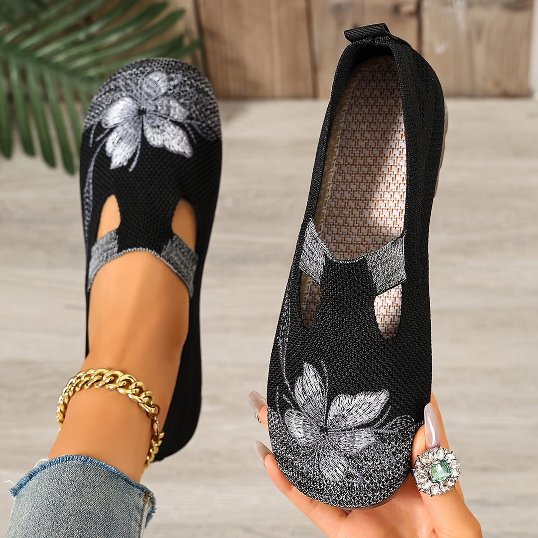 Marjorie | Broderede Slip-On Sko