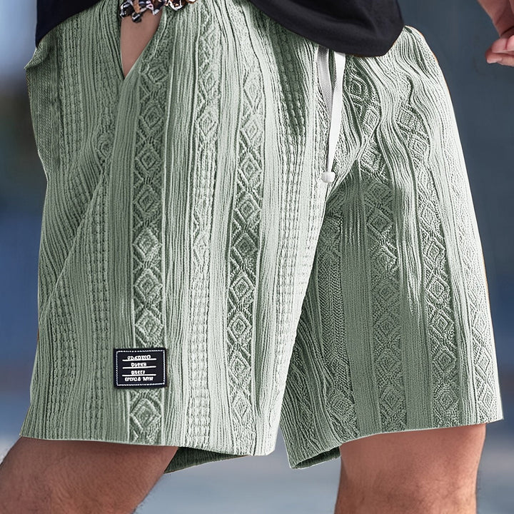 Nolan | Teksturerede Drawstring Shorts