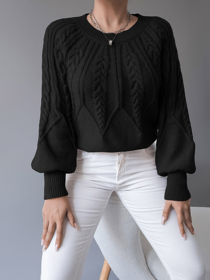 Elsie | Kabelstrikket Tekstur Sweater