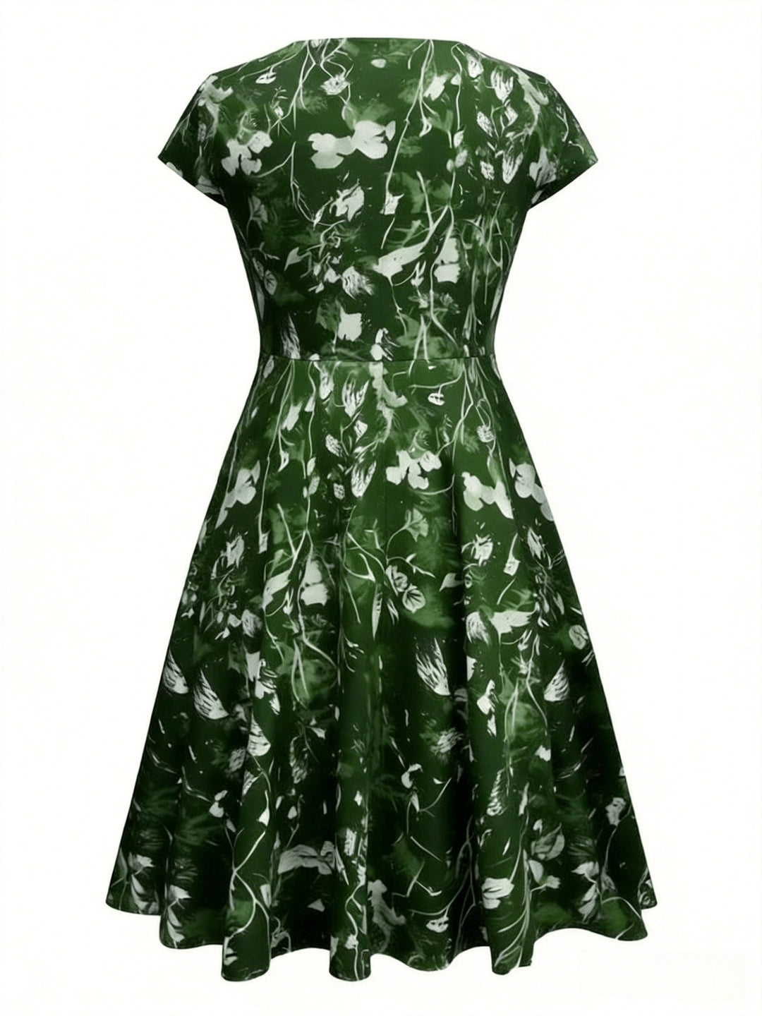 Katherine | Floral A-Line Lomme Kjole