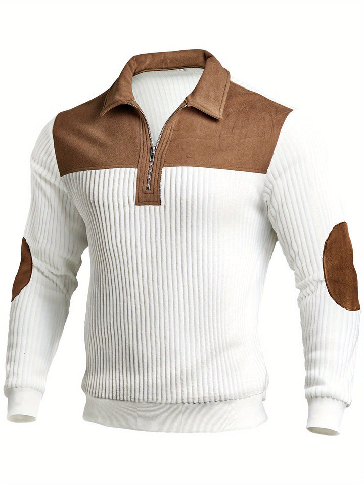 Roland | To-farvet Quarter-Zip Pullover