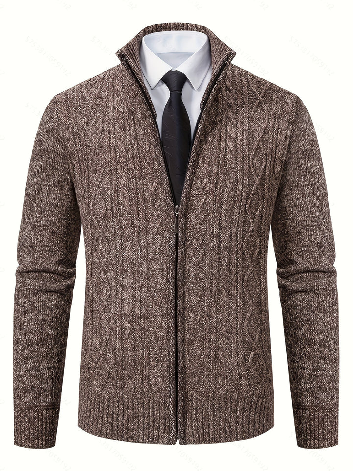 Walter | Tekstureret Full-Zip Cardigan