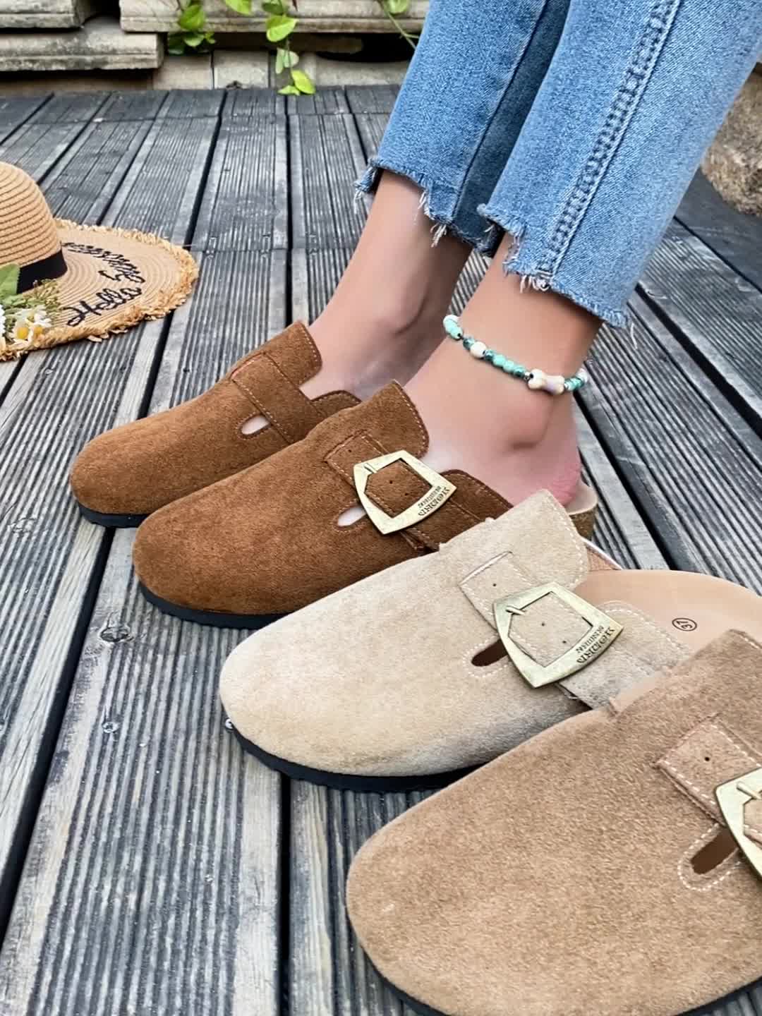 Winona | Slip-On Mules med Spænde Detalje