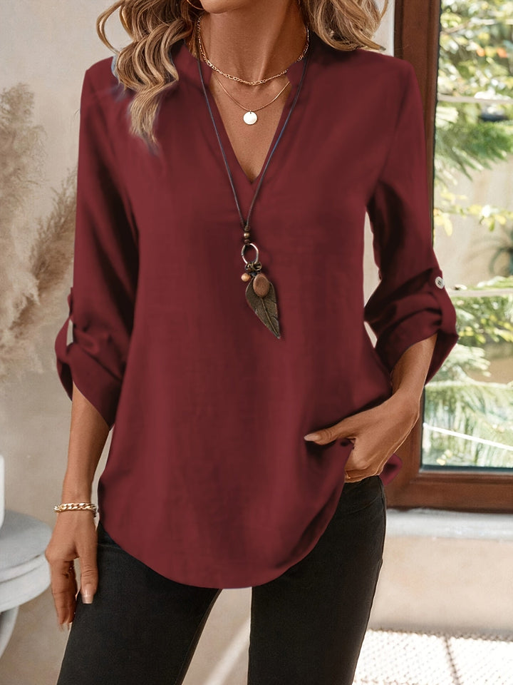 Corinne | Raffineret V-Hals Bluse