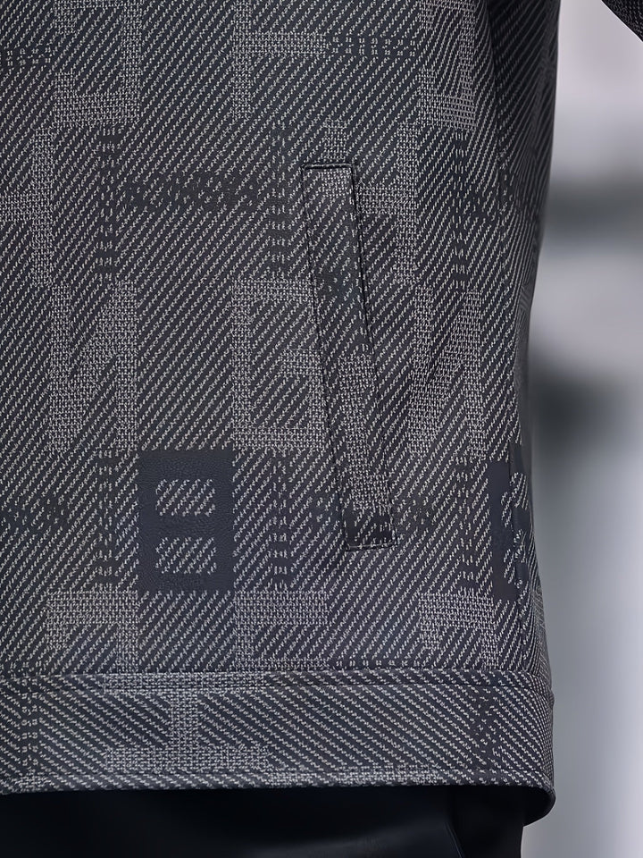 Fletcher | Mønstret Trucker Jakke