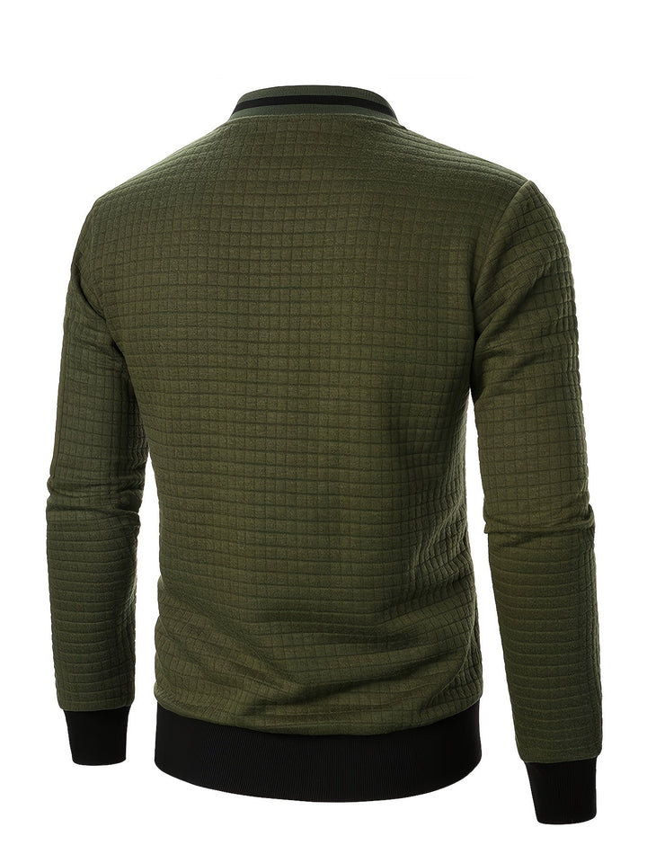 Raymond | Tekstureret Zip-Up Bomberjakke