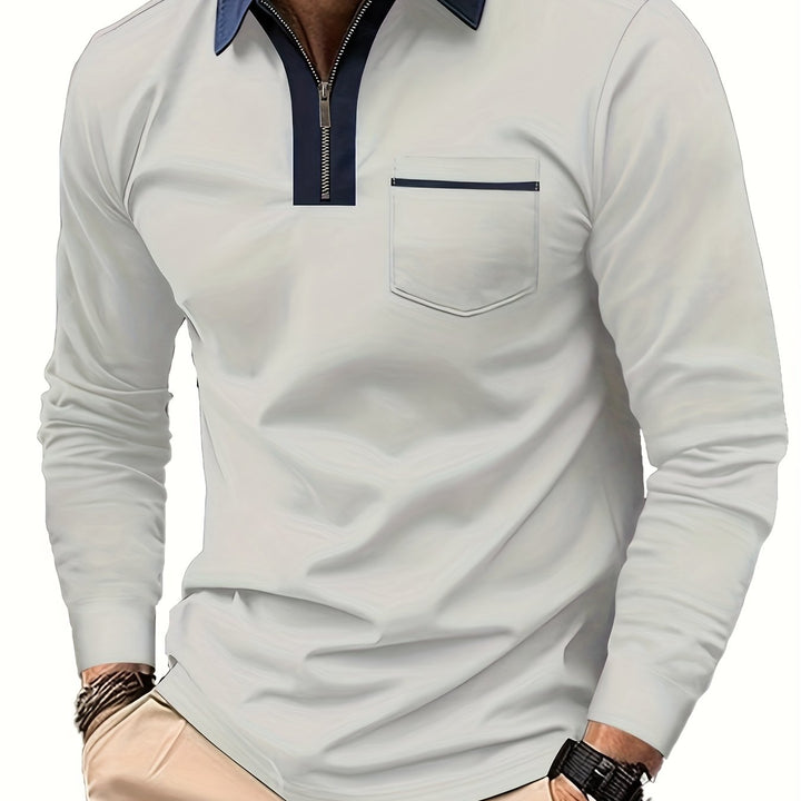 Curtis | Raffineret Zip-Krave Polo Shirt