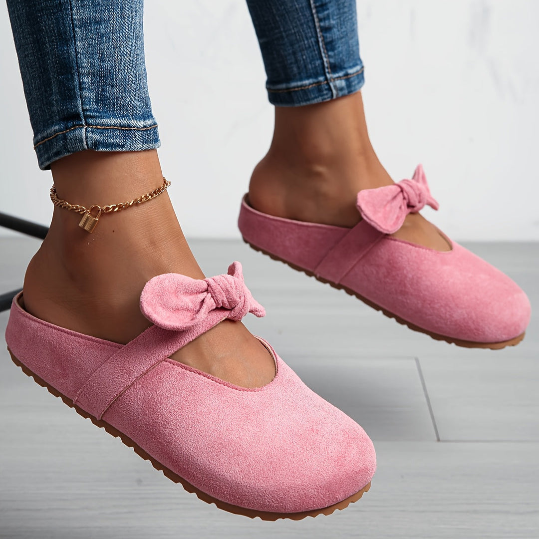 Whitney | Bløde Bows Slip-On Mules