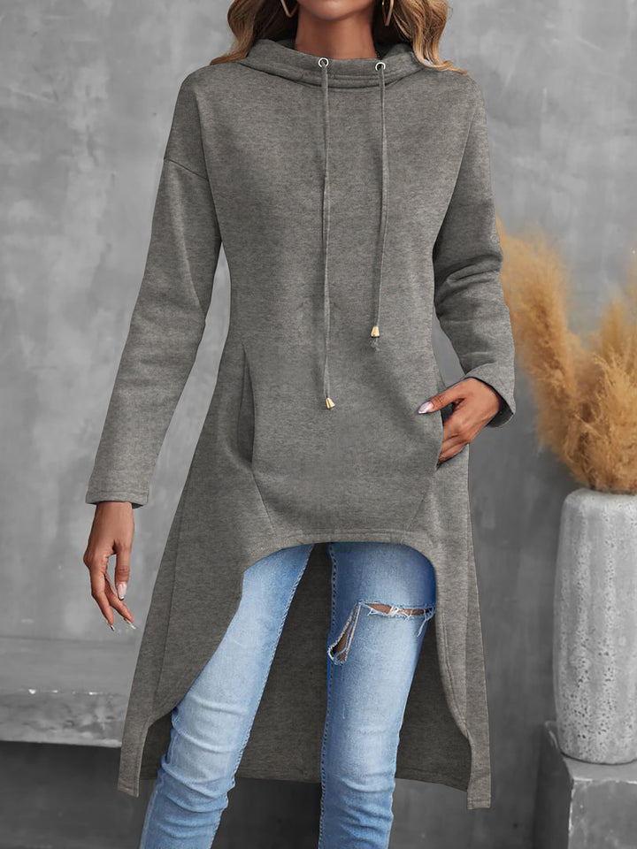 Tabitha | High-Low Snøre Hoodie