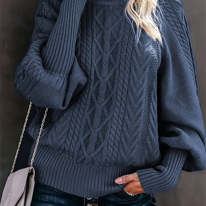 Eloise | Tekstureret Halv-Krave Sweater