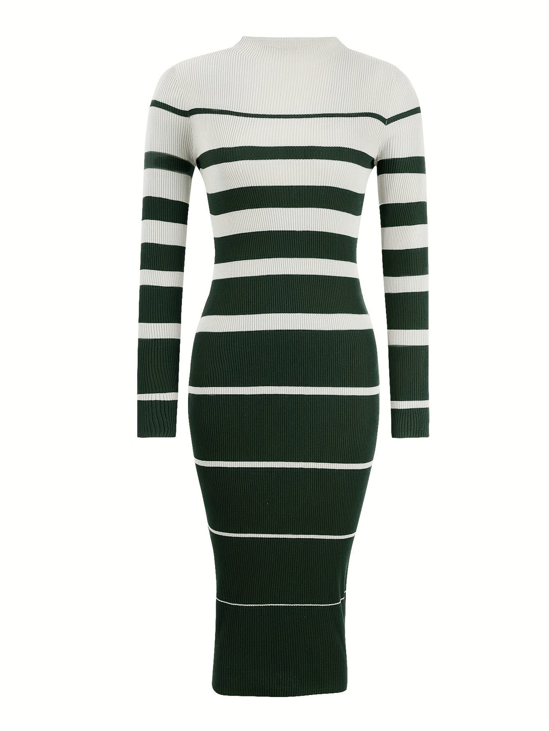 Farrah | Raffineret Stribet Sweaterkjole