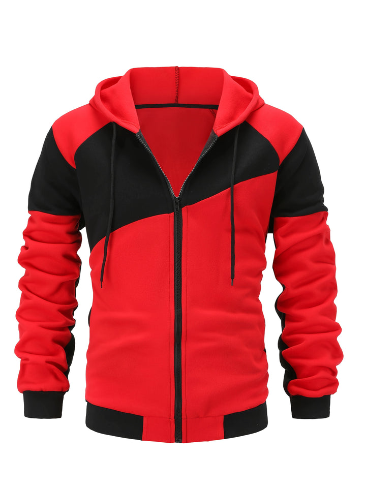 Bryce | Farveblok Zip-Up Hættejakke