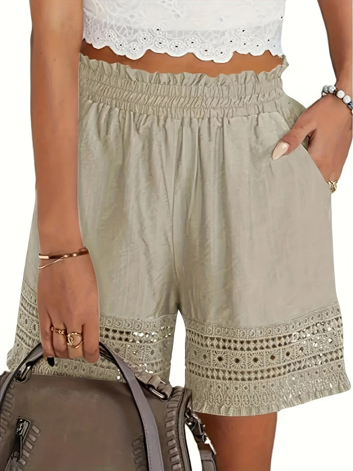 Rosmarin | Lace-Trim Papirpose Shorts