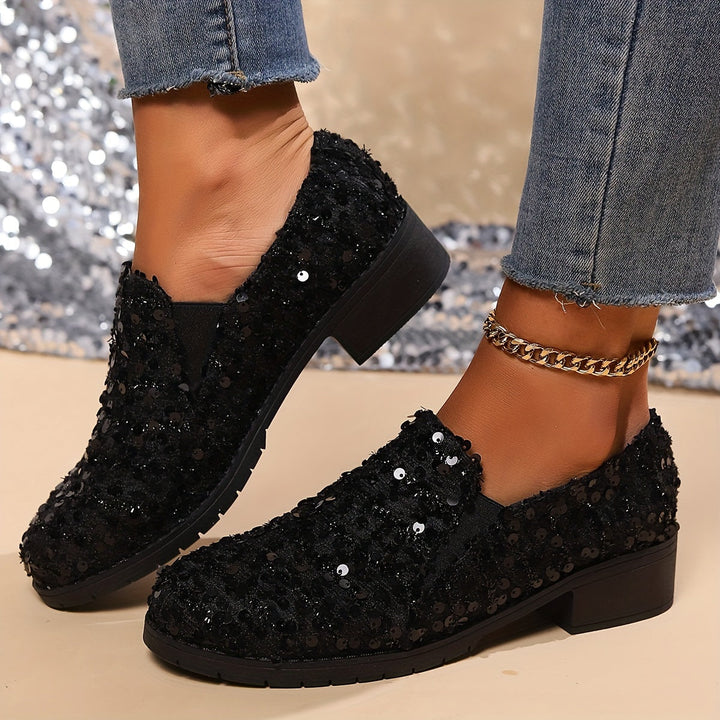 Bernadette | Funklende Slip-On Loafers