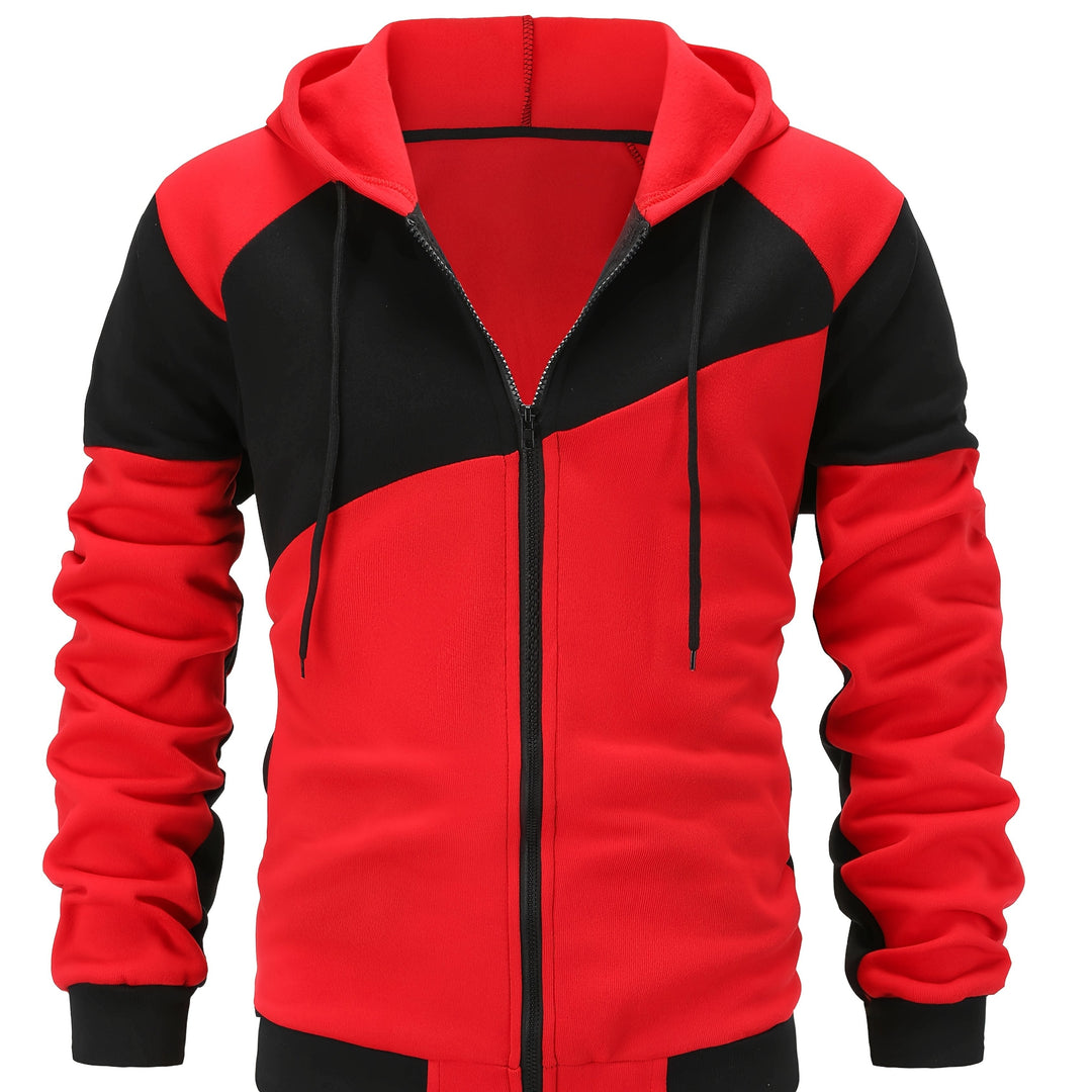 Bryce | Farveblok Zip-Up Hættejakke