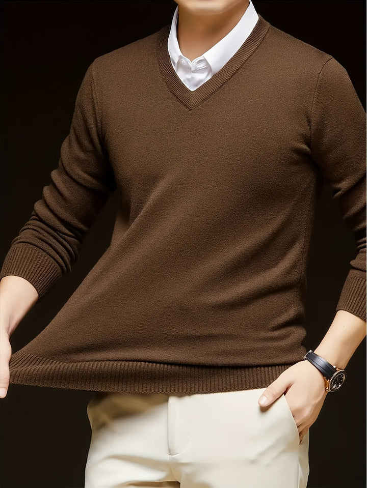 Hugh | Raffineret V-Hals Sweater