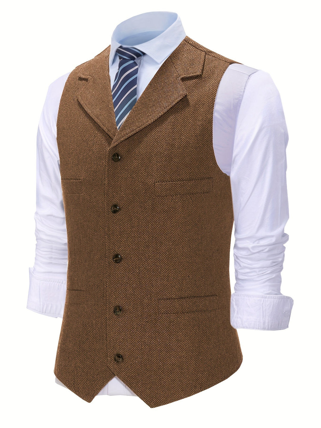 Byron | Raffineret Herringbone Vest