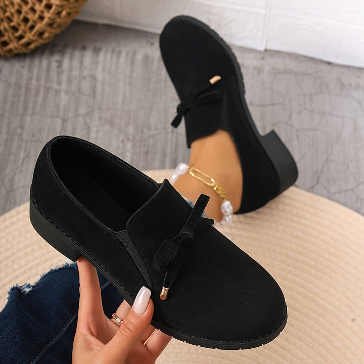 Nadia | Slips-on Loafers med Sløjfe