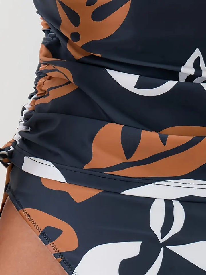 Natalie | Stilfuld Printet Tankini Badedragt