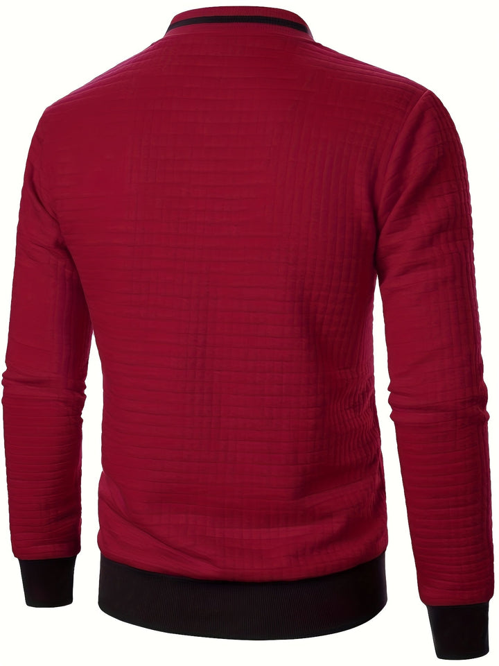 Raymond | Tekstureret Zip-Up Bomberjakke