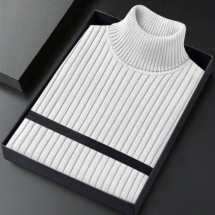 Wallace | Ribbet Højhalset Sweater