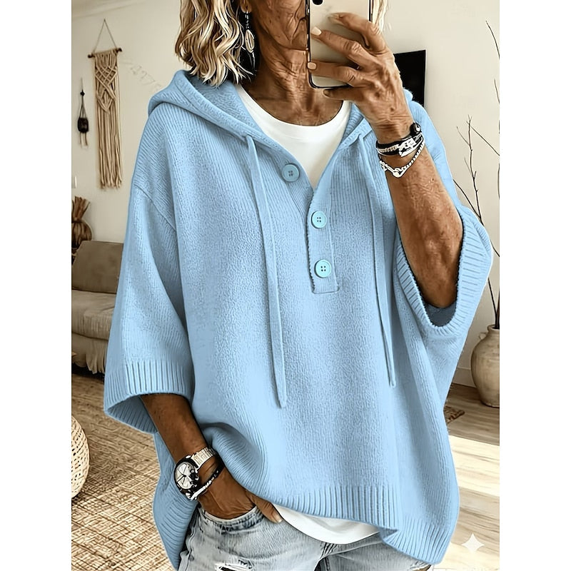 Brooklyn | Afslappet Hætte Strik Sweater