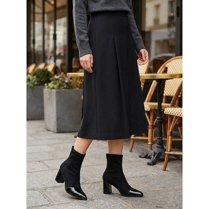 Beatrix | Cap-Toe Chunky Heel Ankelstøvler