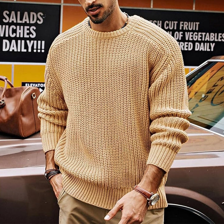 Franklin | Ribbet Rundhalset Sweater
